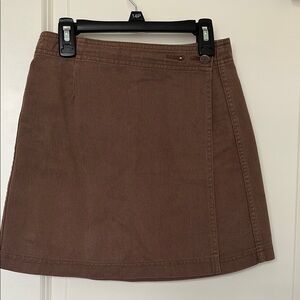 Brown Women's Wrap Skirt